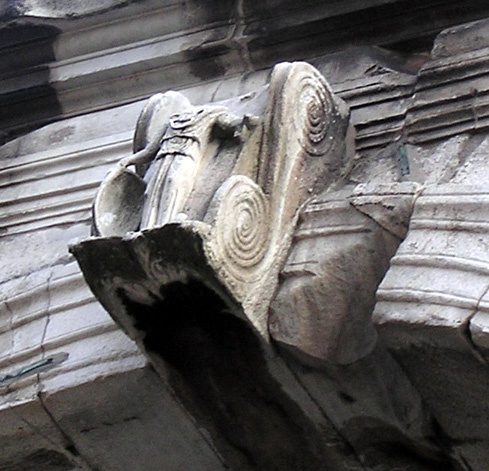 Chiave d'arco, da Roma, arco quadrifronte del Foro Boario
