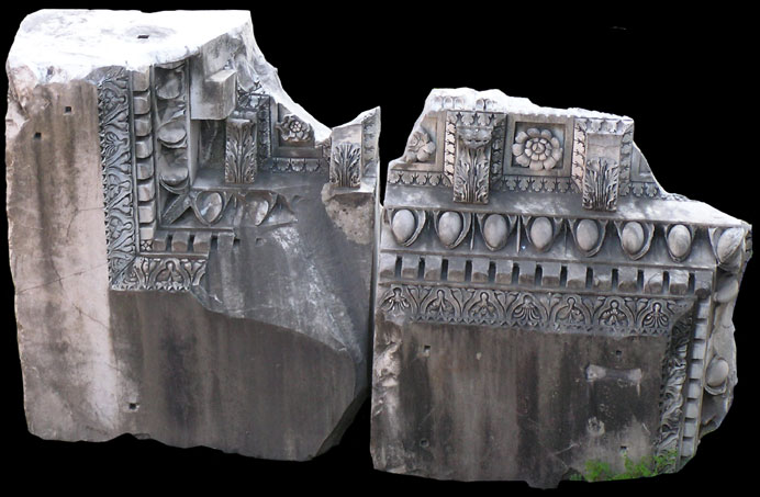 Cornice con mensole da Roma, Foro di Cesare, Tempio di Venere Genitrice